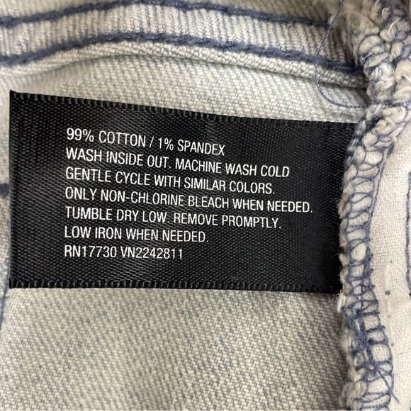 Jackson Womens Light Blue Distressed Stretch Denim Jeans Ripped Skinny Fit Size - Picture 8 of 10